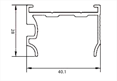 Standard extrusion profiles for shutter